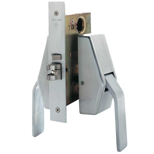 Schlage HL6-9070 630 Hospital Push/Pull Mortise Latch Classroom Function ASA Strike Satin Stainless Steel HL6-9070 630