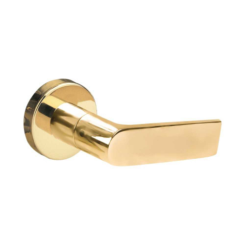 Schlage L0170 01A 605 Grade 1 Half Dummy Trim Mortise Lock 01 Lever A Rose Bright Brass Finish Field Reversible L0170 01A 605