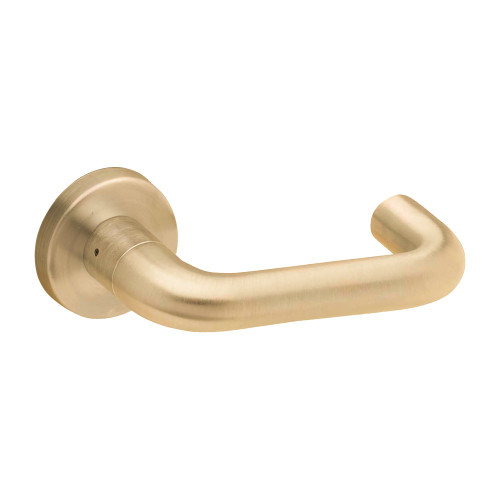Schlage L0172 03A 606 Grade 1 Full Dummy Trim Mortise Lock 03 Lever A Rose Satin Brass Finish Field Reversible