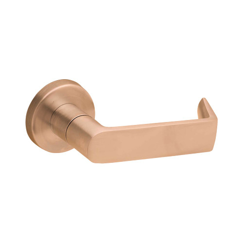 Schlage L0172 06A 612 Grade 1 Full Dummy Trim Mortise Lock 06 Lever A Rose Satin Bronze Clear Coated Finish Field Reversible