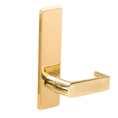 Schlage L0172 06L 605 Grade 1 Full Dummy Trim Mortise Lock 06 Lever L Escutcheon Bright Brass Finish Field Reversible L0172 06L 605