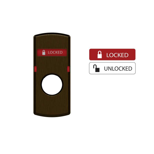 Schlage L283-413 643E Indicator L Series Sectional Cylinder LOCKED/UNLOCKED Inside/Outside Aged Bronze L283-413 643E