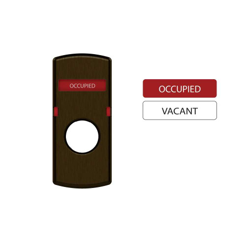 Schlage L283-414 643E Indicator L Series Sectional Cylinder OCCUPIED/VACANT Inside/Outside Aged Bronze L283-414 643E