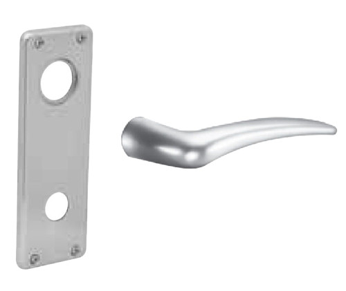 Sargent LC-8270-24V WTA WSP LH Grade 1 Fail Safe 24V Electric Mortise Lock A - Lever WT - Escutcheon Less Cylinder White Suede Powder Coat