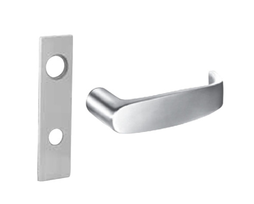 Sargent 60-8271-24V LW1L WSP Grade 1 Electric Mortise Lock Electrical Fail Secure Function 12VDC/24VDC 2-3/4 In Backset L Lever LW1 Escutcheon Sargent LFIC Prep Less Core Field Reversible White Suede Powder Coat