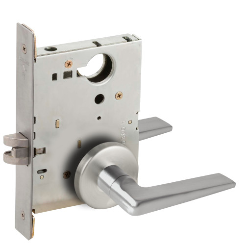 Schlage L9010 05B 626 Grade 1 Passage Latch Mortise Lock 05 Lever B Rose Satin Chrome Finish Field Reversible