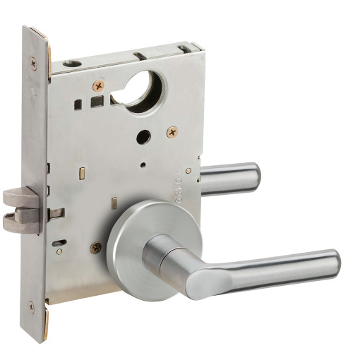 Schlage L9010 18B 626 Grade 1 Passage Latch Mortise Lock 18 Lever B Rose Satin Chrome Finish Field Reversible