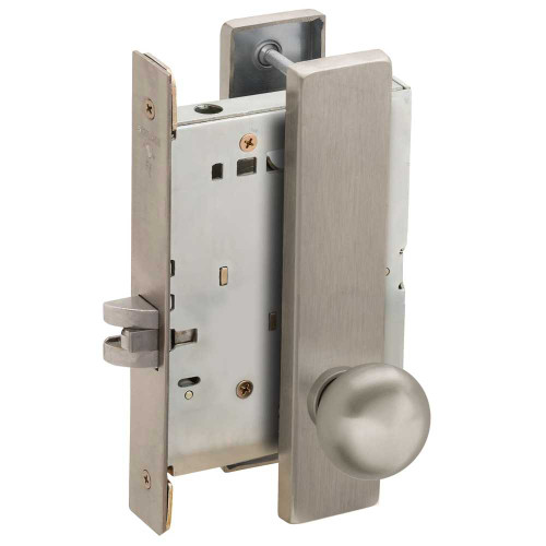 Schlage L9010 41L 630 Grade 1 Passage Latch Mortise Lock 41 Knob L Escutcheon Satin Stainless Steel Finish Field Reversible L9010 41L 630