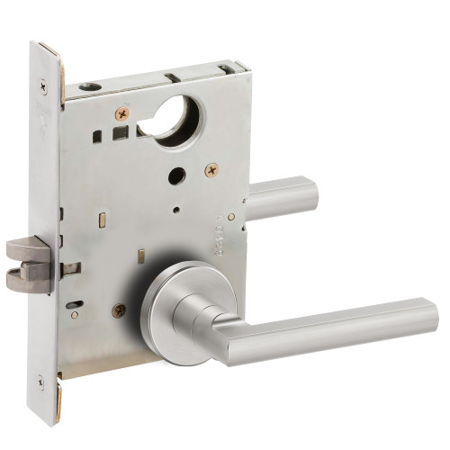 Schlage L9010 LATA 625 Grade 1 Passage Latch Mortise Lock Latitude Lever A Rose Bright Chrome Finish Field Reversible
