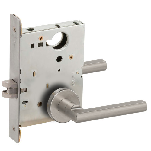 Schlage L9010 LATA 626 Grade 1 Passage Latch Mortise Lock Latitude Lever A Rose Satin Chrome Finish Field Reversible