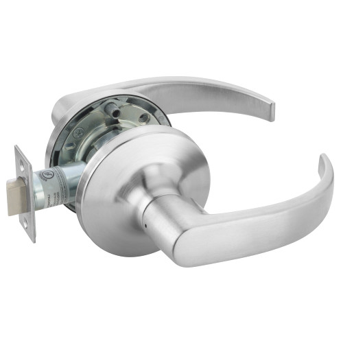 Yale PB5409LN 626 Grade 1 Exit Latch Cylindrical Lock Pacific Beach Lever Non-Keyed Satin Chrome Finish Non-handed