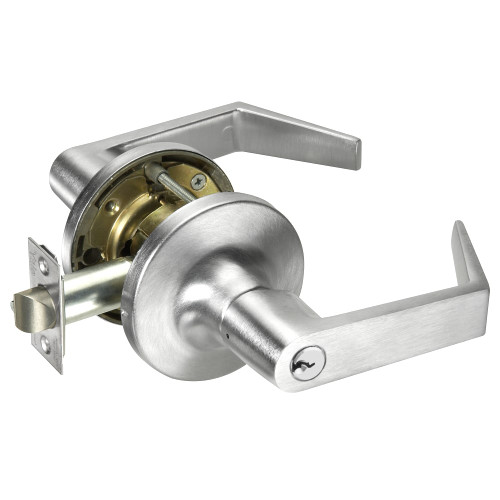 Yale AU5407LN 626 Grade 1 Entry Cylindrical Lock Augusta Lever Conventional Cylinder Satin Chrome Finish Non-handed