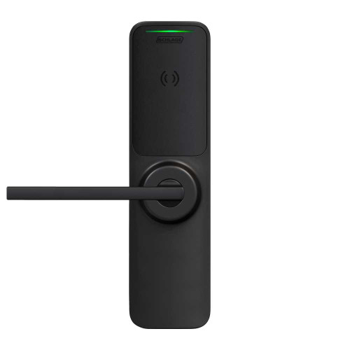 Schlage Electronics XE360EW99S OFISM LONE 622 Grade 1 Wireless Exit Trim Smart Bluetooth and NFC Mobile Reader LED Indicator Von Duprin 98/99 SVR Longitude-Extended Length Lever Matte Black Finish Field Reversible XE360EW99S OFISM LONE 622