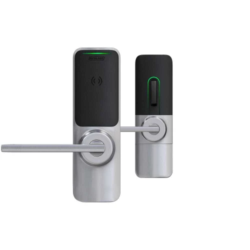 Schlage Electronics XE360M OFDSM LONE 626 Grade 1 Wireless Mortise Deadbolt Smart Bluetooth and NFC Mobile Reader Privacy/Apartment Function Longitude-Extended Length Lever Satin Chrome Finish Field Reversible XE360M OFDSM LONE 626