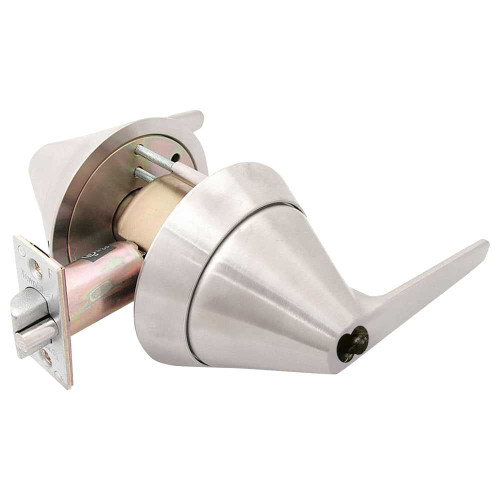 TownSteel TRX-L-84-630-IC Heavy Duty Ligature Resistant Lever Cylindrical Lockset Grade 1 Classroom Keyed Clutched Levers 2-3/4 In Backset SFIC Prep Satin Stainless Steel TRX-L-84-630-IC