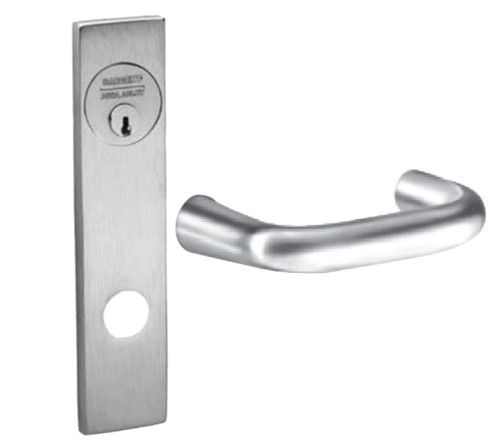 Sargent LC-8270-24V LE1J 3 Grade 1 Fail Safe 24V Electric Mortise Lock J - Lever LE1 - Escutcheon Less Cylinder Bright Brass Plated Clear Coated