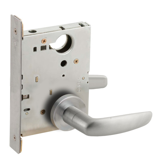 Schlage L9176 07A 626 Grade 1 Full Dummy Trim with Case Mortise Lock 07 Lever A Rose Satin Chrome Finish Field Reversible