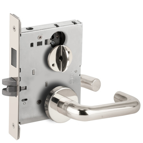 Schlage L9440 03A 625 Grade 1 Privacy with Deadbolt Mortise Lock 03 Lever A Rose Bright Chrome Finish Field Reversible