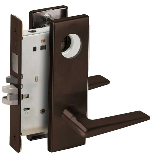 Schlage L9453L 05N 613 Entrance Mortise Lock with Deadbolt 05N Design Less Cylinder Oil Rubbed Bronze L9453L 05N 613