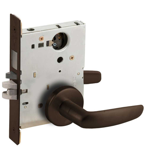 Schlage L9453L 07B 613 Entrance Mortise Lock with Deadbolt 07B Design Less Cylinder Oil Rubbed Bronze L9453L 07B 613