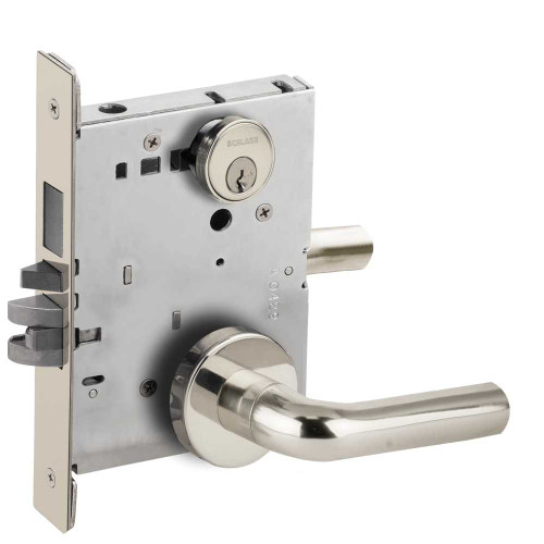 Schlage L9453P 02A 625 Entrance Mortise Lock with Deadbolt 02A Design Bright Chrome L9453P 02A 625
