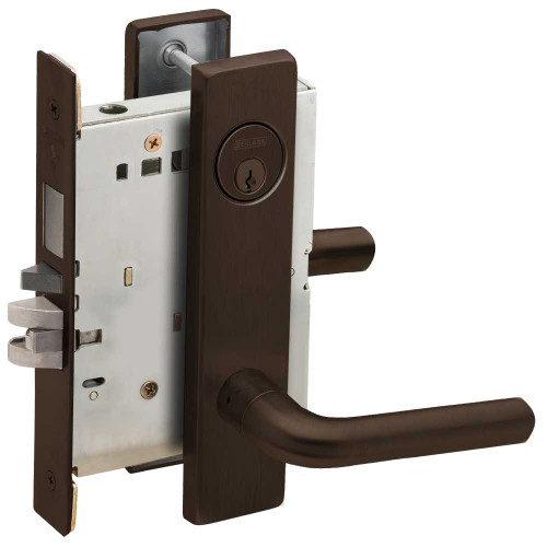 Schlage L9453P 02L 613 Entrance Mortise Lock with Deadbolt 02L Design Oil Rubbed Bronze L9453P 02L 613