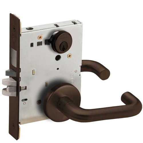 Schlage L9453P 03B 613 Entrance Mortise Lock with Deadbolt 03B Design Oil Rubbed Bronze L9453P 03B 613