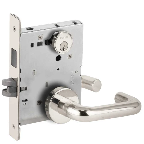 Schlage L9456P 03A 625 Corridor Mortise Lock with Deadbolt 03A Design Bright Chrome L9456P 03A 625