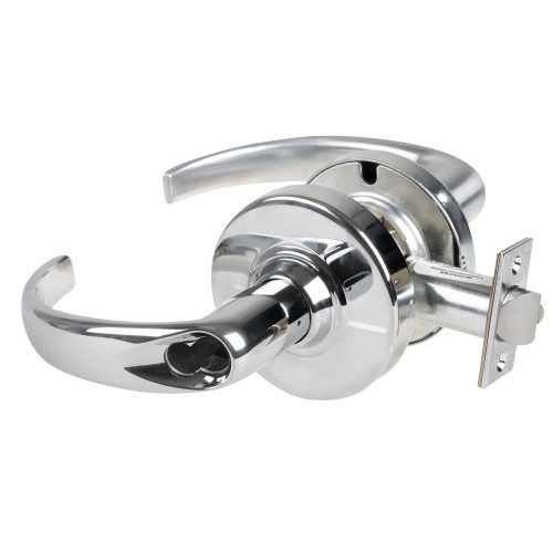 Schlage ND50JD SPA 625 Grade 1 Entrance/Office Lock Sparta Lever Schlage FSIC Prep Less Core Bright Chrome Finish Non-Handed
