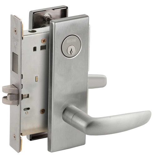 Schlage L9456P 07N 626 Corridor Mortise Lock with Deadbolt 07N Design Satin Chrome L9456P 07N 626