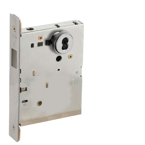 Schlage L9463B 630 RH Classroom Mortise Deadlock SFIC Prep Less Core Satin Stainless Steel