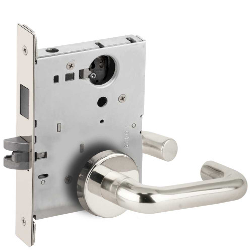 Schlage L9473L 03B 625 Dormitory Mortise Lock with Deadbolt 03B Design Less Cylinder Bright Chrome L9473L 03B 625