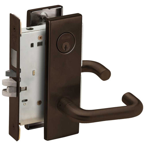Schlage L9480P 03N 613 Storeroom Mortise Lock with Deadbolt 03N Design Oil Rubbed Bronze L9480P 03N 613
