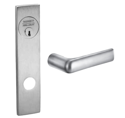 Sargent LC-8272-12V LE1E 32 Grade 1 Fail Safe Double Cylinder 12V Electric Mortise Lock E - Lever LE1 - Escutcheon Less Cylinder Bright Stainless Steel