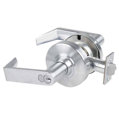 Schlage ND80RD RHO 626 Grade 1 Storeroom Lock Rhodes Lever Schlage FSIC Prep with Core Satin Chrome Finish Non-Handed ND80RD RHO 626