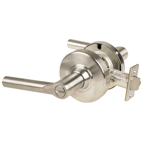 Schlage ND40S BRW 619 Grade 1 Bath/Bedroom Privacy Lock Broadway Lever Non-Keyed Satin Nickel Finish Non-Handed ND40S BRW 619