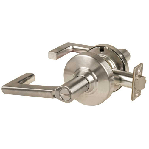 Schlage ND40S LON 619 Grade 1 Bath/Bedroom Privacy Lock Longitude Lever Non-Keyed Satin Nickel Finish Non-Handed ND40S LON 619