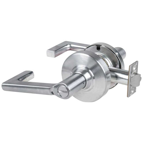 Schlage ND40S LON 626 Grade 1 Bath/Bedroom Privacy Lock Longitude Lever Non-Keyed Satin Chrome Finish Non-Handed ND40S LON 626