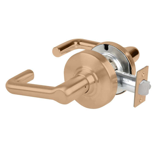 Schlage ND10S TLR 612 Grade 1 Passage Latch Tubular Lever Non-Keyed Satin Bronze Finish Non-Handed ND10S TLR 612