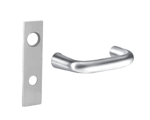 Sargent 60-8271-24V LW1J 26 Grade 1 Electric Mortise Lock Electrical Fail Secure Function 12VDC/24VDC 2-3/4 In Backset J Lever LW1 Escutcheon Sargent LFIC Prep Less Core Field Reversible Bright Chrome