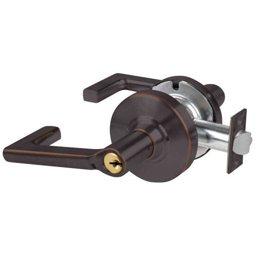 Schlage ND53PD LON 643E Grade 1 Entrance Lock Longitude Lever Standard Cylinder Aged Bronze Finish Non-Handed ND53PD LON 643E