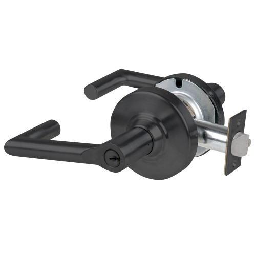 Schlage ND70PD BRK 622 Grade 1 Classroom Lock Boardwalk Lever Standard Cylinder Matte Black Finish Non-Handed