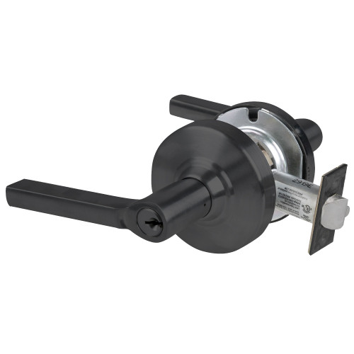 Schlage ND70PD LAT 622 Grade 1 Classroom Lock Latitude Lever Standard Cylinder Matte Black Finish Non-Handed