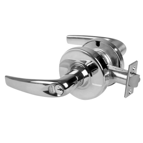Schlage ND70RD ATH 625 Grade 1 Classroom Lock Athens Lever Schlage FSIC Prep with Core Bright Chrome Finish Non-Handed ND70RD ATH 625