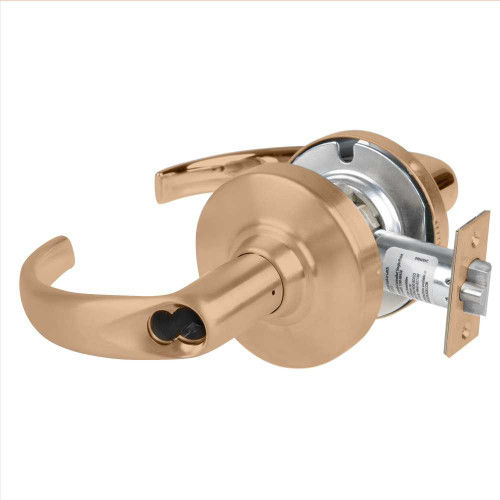 Schlage ND80BD SPA 612 Grade 1 Storeroom Lock Sparta Lever SFIC Prep Less Core Satin Bronze Finish Non-Handed ND80BD SPA 612