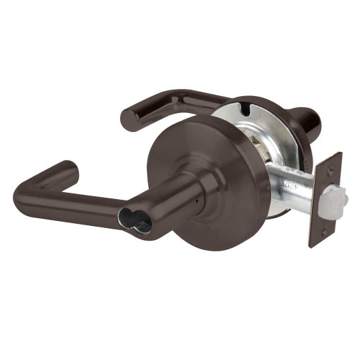 Schlage ND80BDEU TLR 613 Grade 1 Electrified Cylindrical Lock Storeroom Function 12-24 VDC Fail Secure 2-3/4 Backset Tubular Lever SFIC Prep Oil Rubbed Bronze Finish ND80BDEU TLR 613