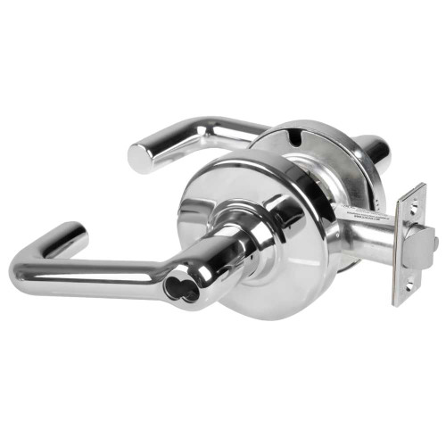Schlage ND80BDEU TLR 625 RX Grade 1 Electrified Cylindrical Lock Storeroom Function 12-24 VDC Fail Secure 2-3/4 Backset Request to Exit Tubular Lever SFIC Prep Bright Chrome Finish ND80BDEU TLR 625 RX