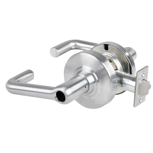 Schlage ND80LDEL TLR 626 Grade 1 Electrified Cylindrical Lock Storeroom Function 12-24 VDC Fail Safe 2-3/4 Backset Tubular Lever Less Cylinder Satin Chrome Finish ND80LDEL TLR 626