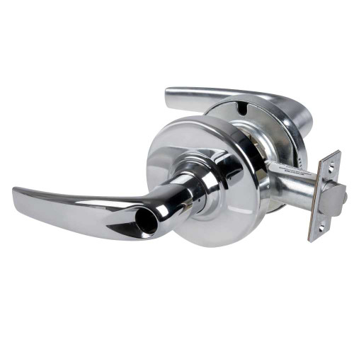 Schlage ND80LDEU ATH 625 Grade 1 Electrified Cylindrical Lock Storeroom Function 12-24 VDC Fail Secure 2-3/4 Backset Athens Lever Less Cylinder Bright Chrome Finish ND80LDEU ATH 625