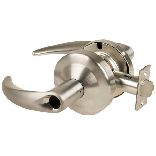 Schlage ND80LDEU OME 619 RX Grade 1 Electrified Cylindrical Lock Storeroom Function 12-24 VDC Fail Secure 2-3/4 Backset Request to Exit Omega Lever Less Cylinder Satin Nickel Finish ND80LDEU OME 619 RX